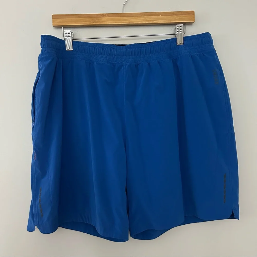 Rhone Men’s Blue Lined Athletic Shorts